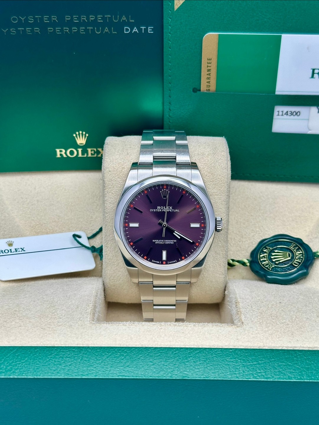 Rolex 114300 Grape Dial 39mm