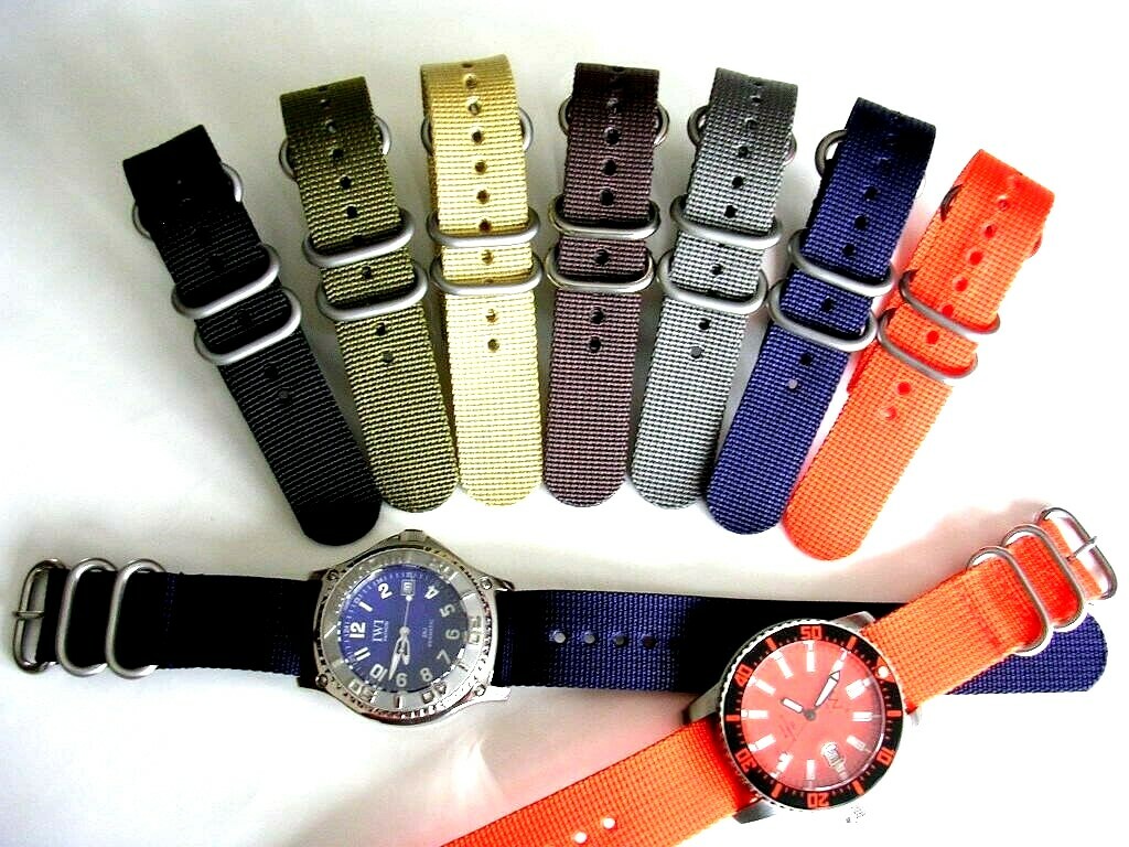 1pc NATO® strap UTC SS Ballistic Nylon MoD RAF G10 watch band Bond IW SUISSE USA