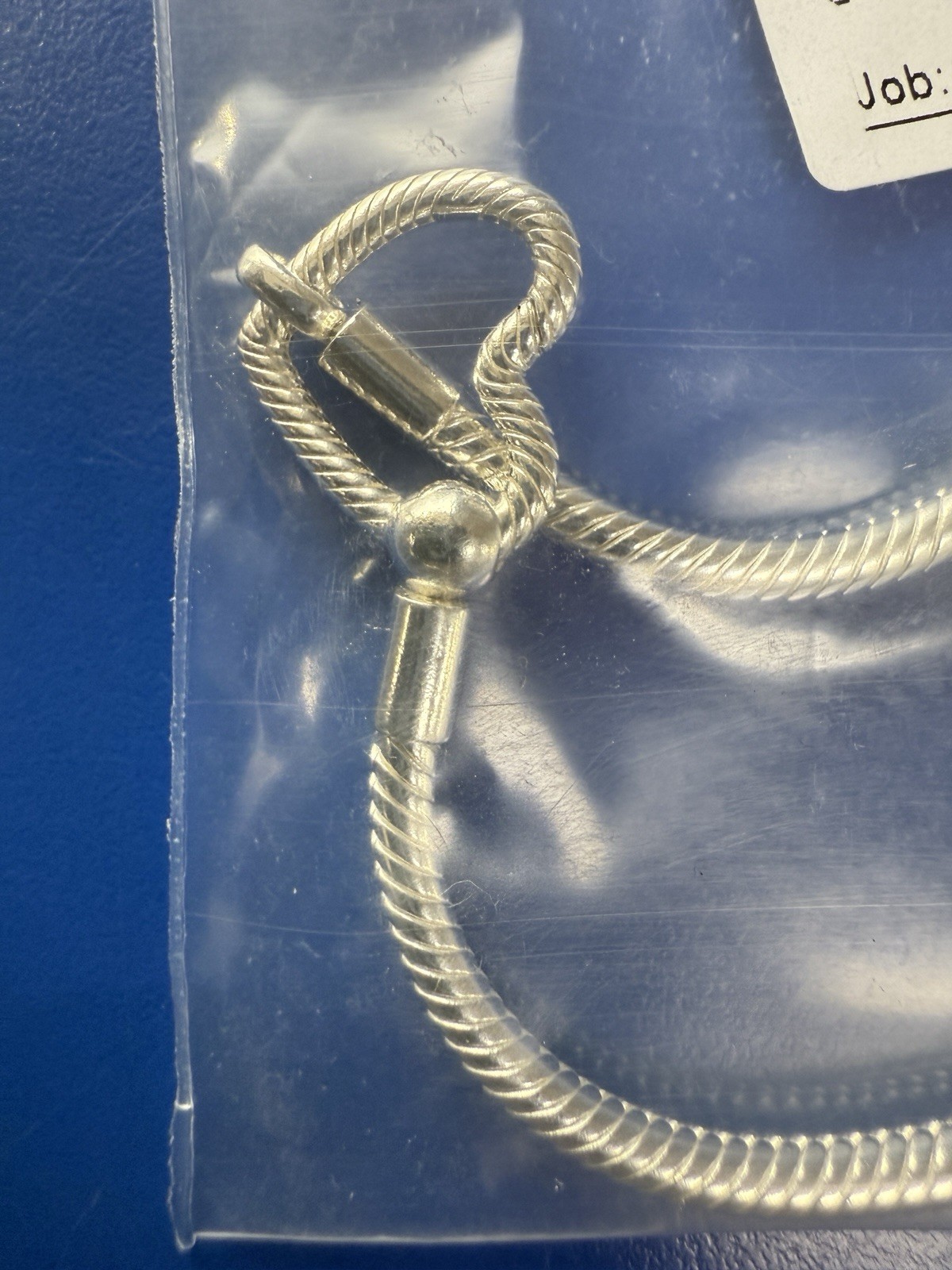 Pandora Moments 7.9” Heart Closure Snake Chain Bracelet Silver #599539C00-20 NEW