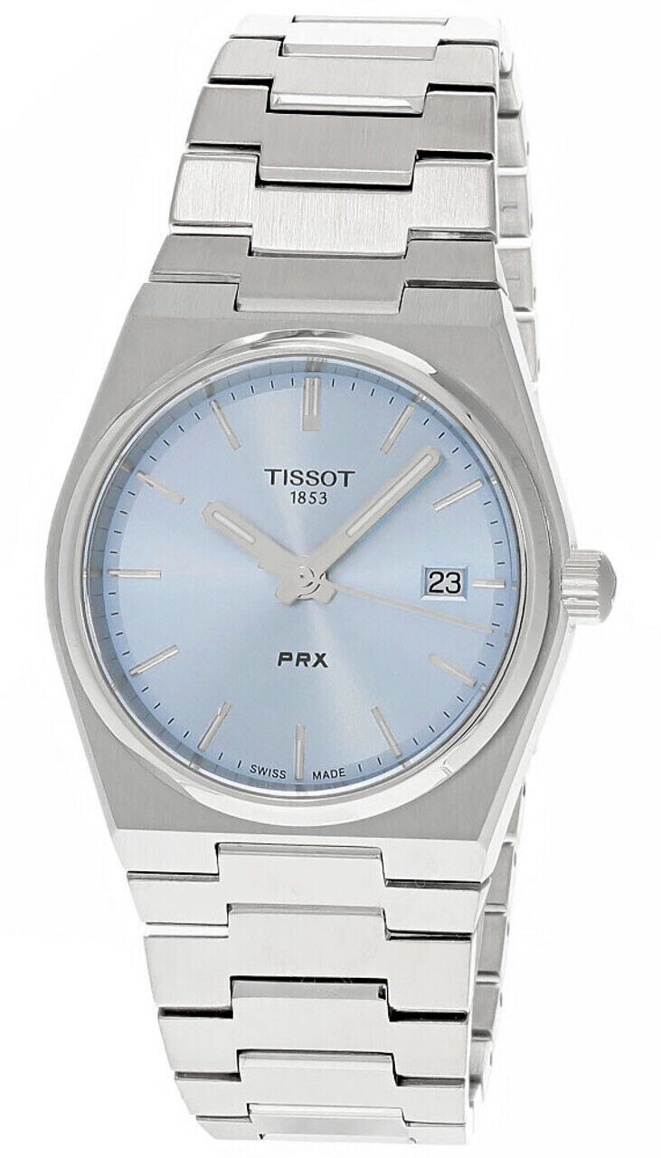 Tissot PRX Light Blue Dial Quartz 35mm Ladies Watch T1372101135100