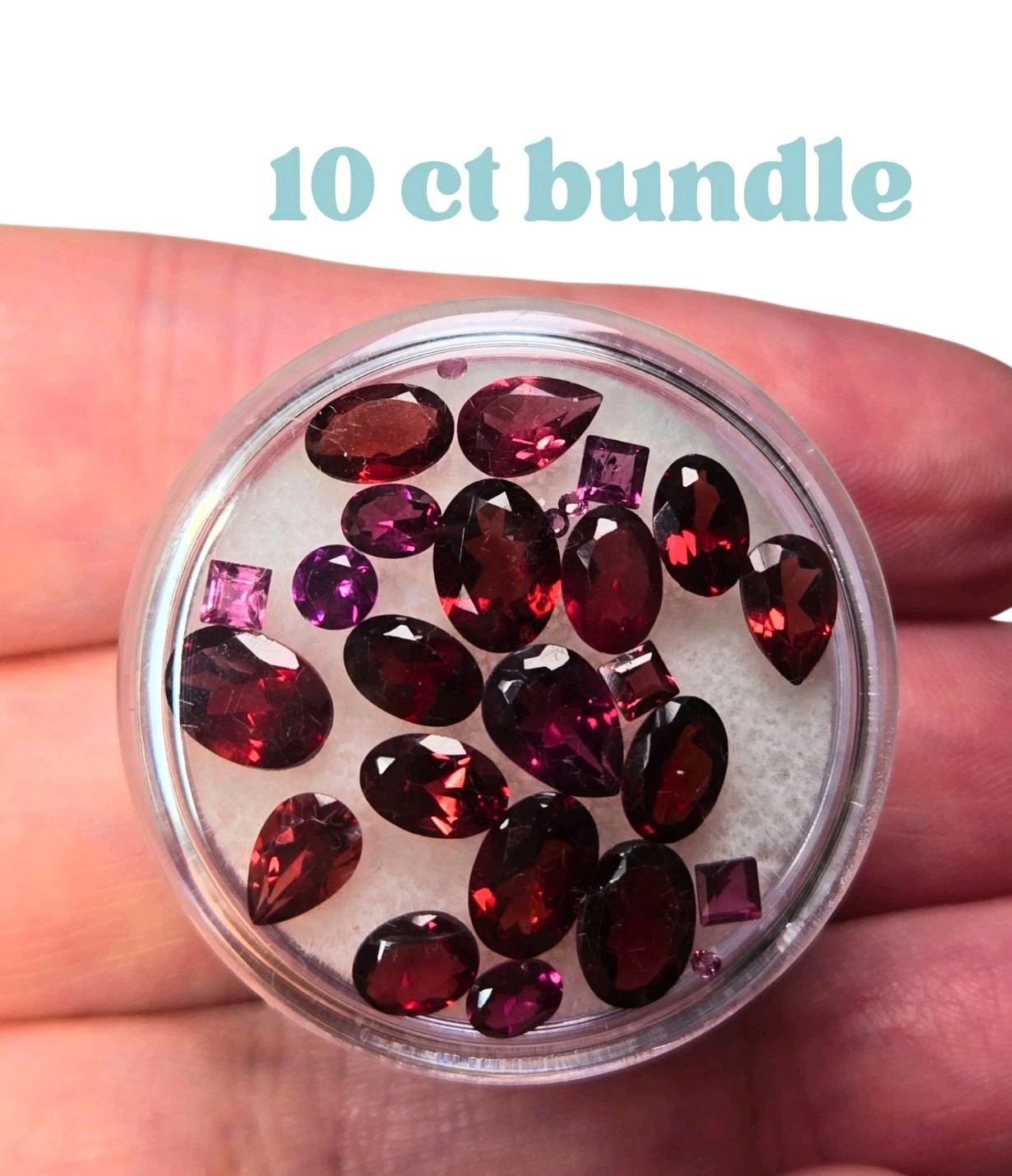10ct Garnet Bundle: Rhodolite and Almandine Loose Natural Earth Gemstones (G3)