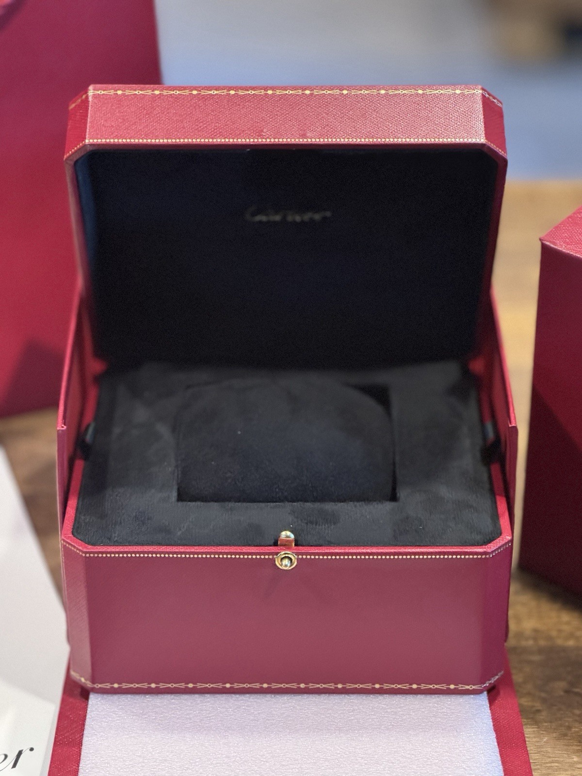 Genuine New Cartier Watch Box Case W/ All Accessories Shown