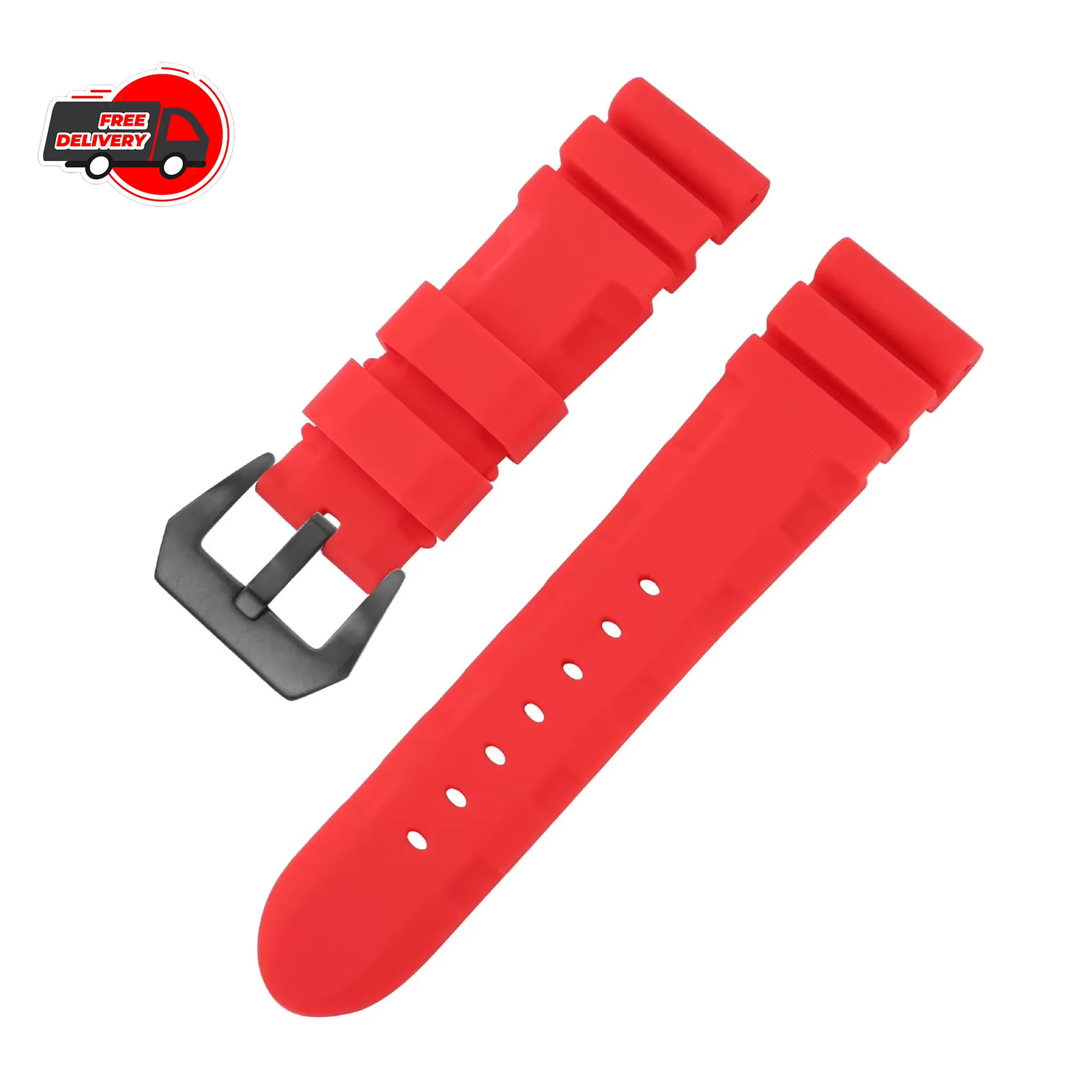 22mm 24mm 26mm Silicone Strap for Panerai Rubber Waterproof Band for SUBMERSIBLE