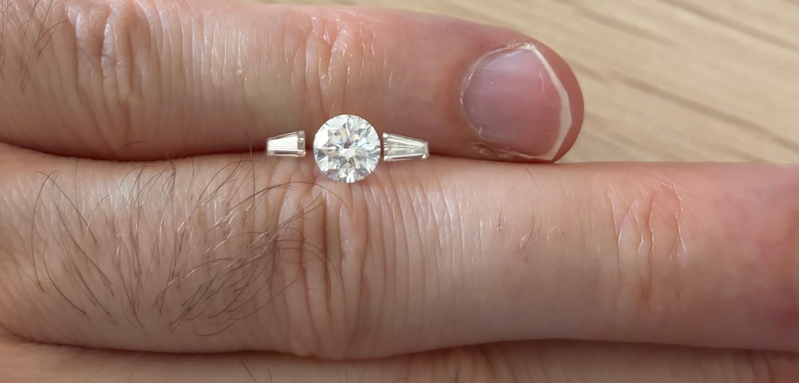 .50-.55tcw 4mm x 2.3mm Tapered Baguette Match Pair Natural Diamonds Loose VS