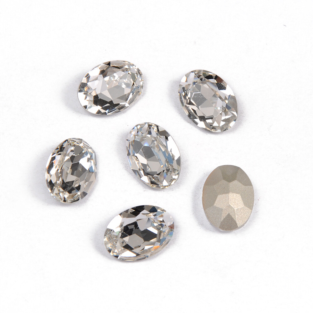 High-quality Colorful Oval Glass Rhinestone Crystal Strass Jewelry Making Stones