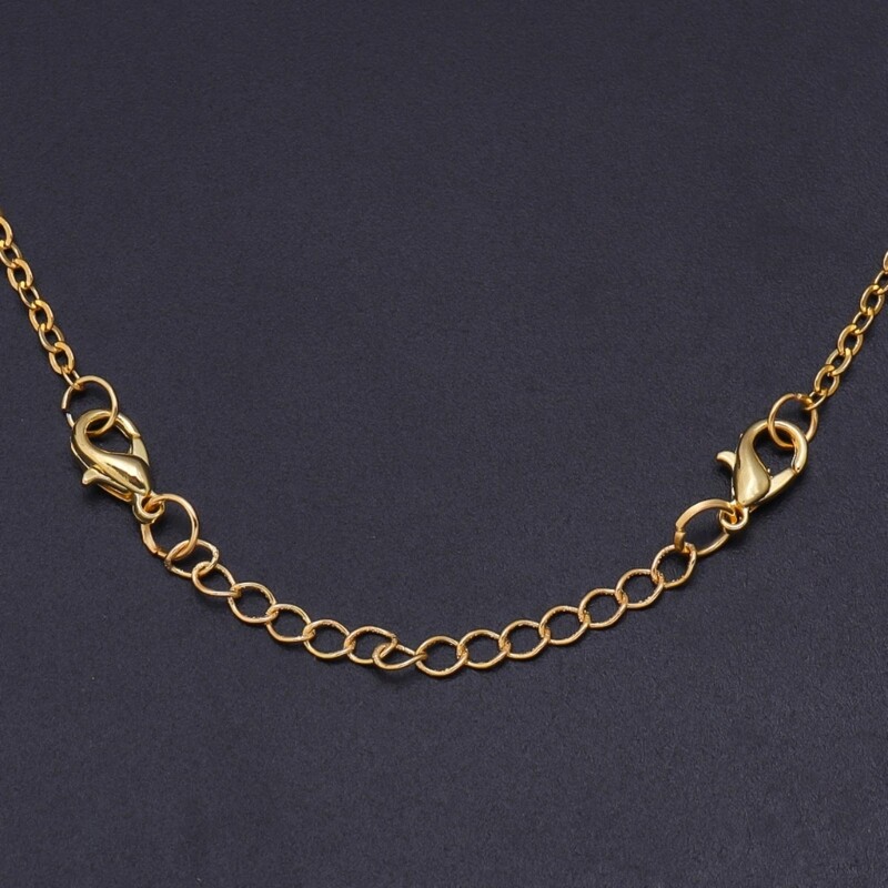 10Pcs/set Necklace Extender Gold Silver Chain Extenders Jewelry Delicate Choker