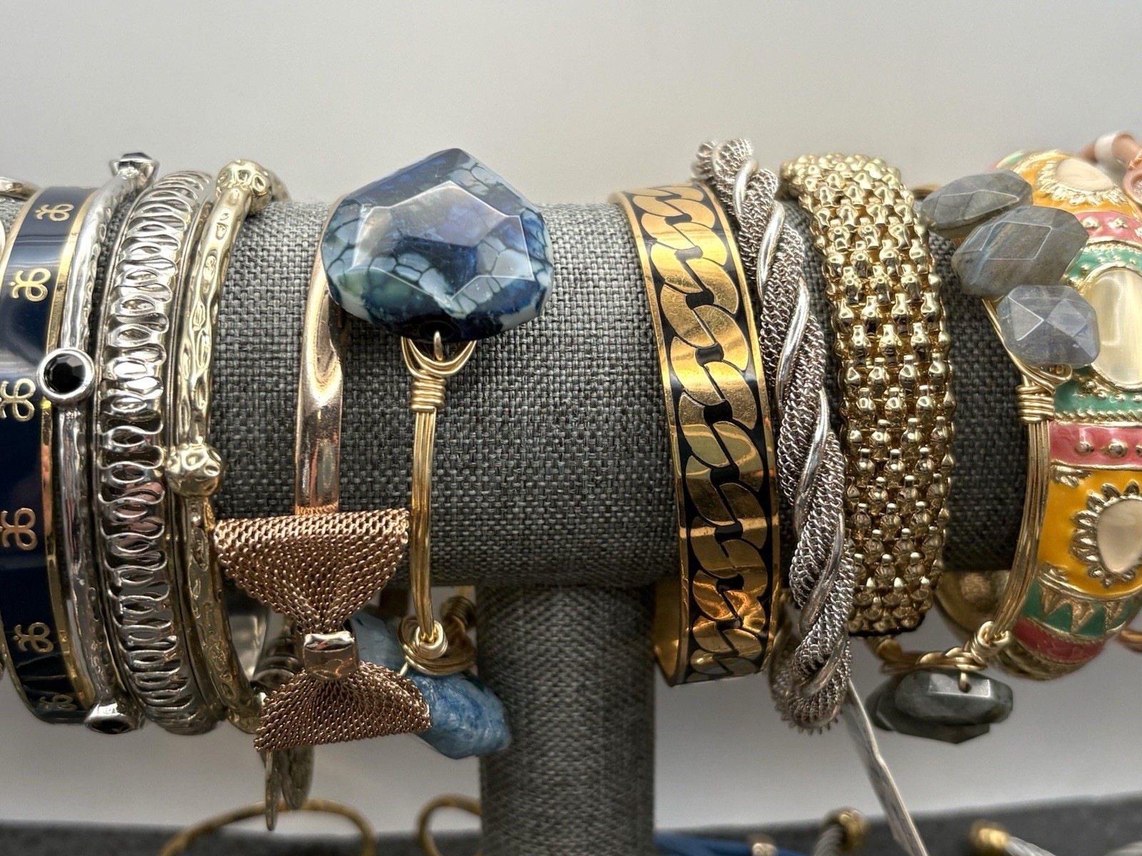 VTG – Modern Boho Ethnic Mixed Metals Jewelry Lot Bracelet Bangle Cuff