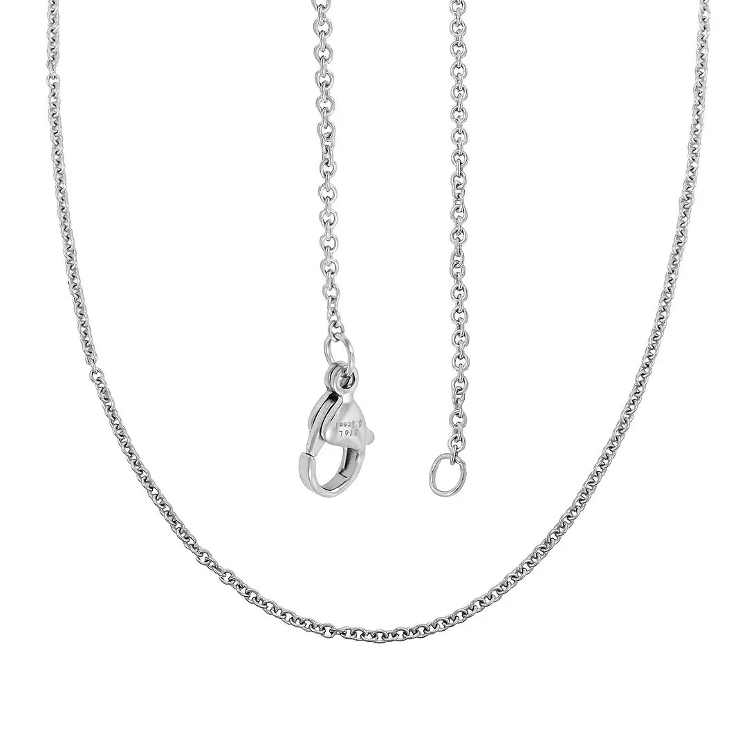 Cable Chain in Stainless Steel with 12MM Lobster Lock 20 Inches Christmas Gifts