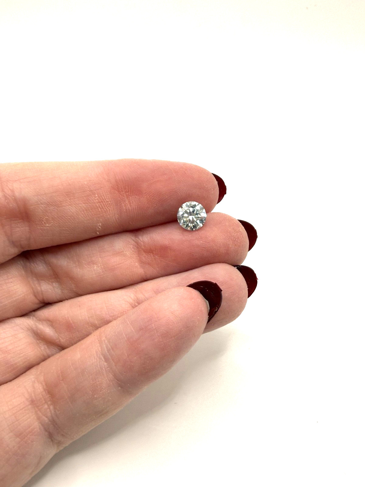 6.5 mm 1.0 CTW Loose Ice Blue (Very Light) Moissanite Stone