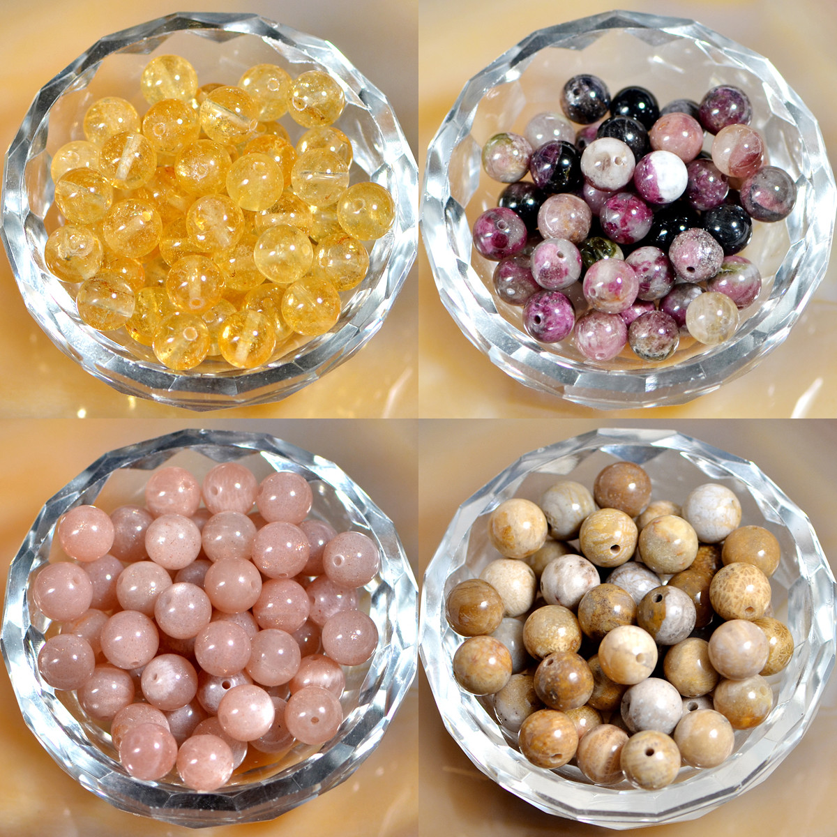 Natural Gemstone Round Spacer Loose Beads 4mm 6mm 8mm 10m 12mm