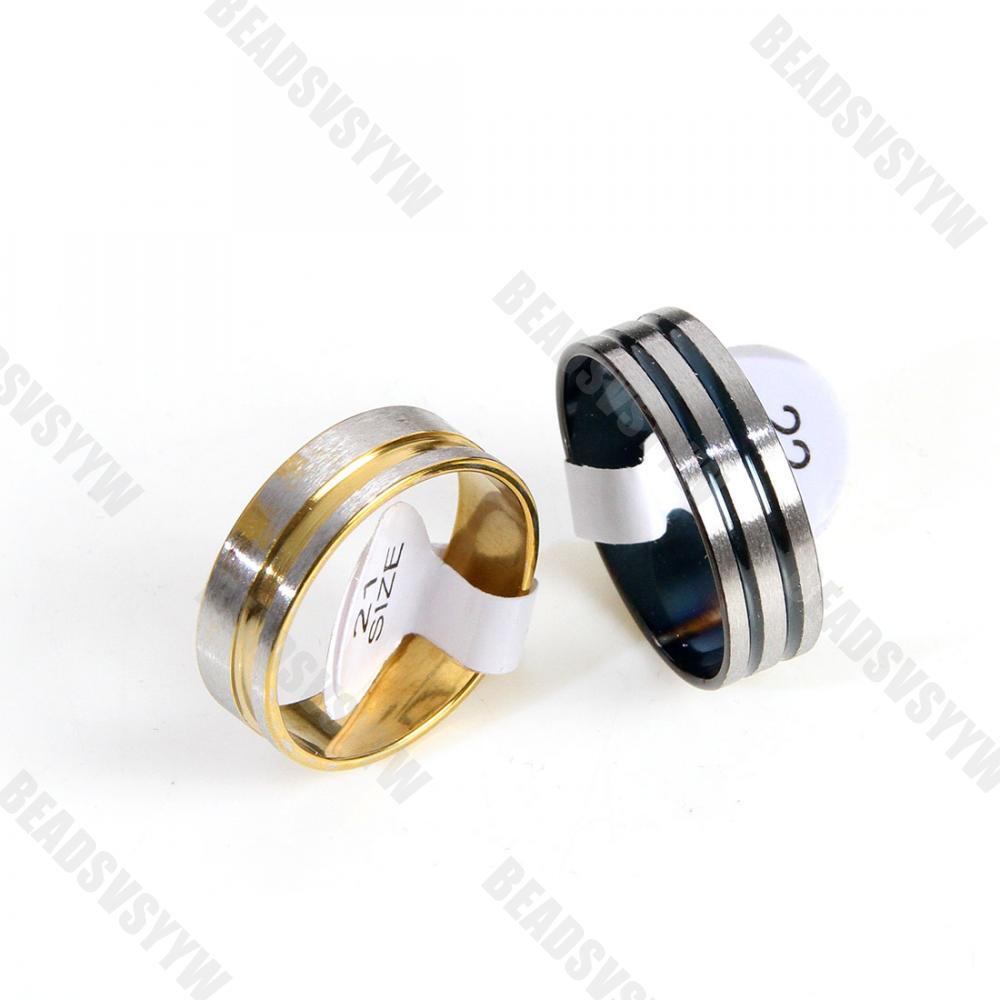 50 X Wholesale Bulk Lot Mixed Stainless Steel Rings Men’s Women’s Band Ring USA