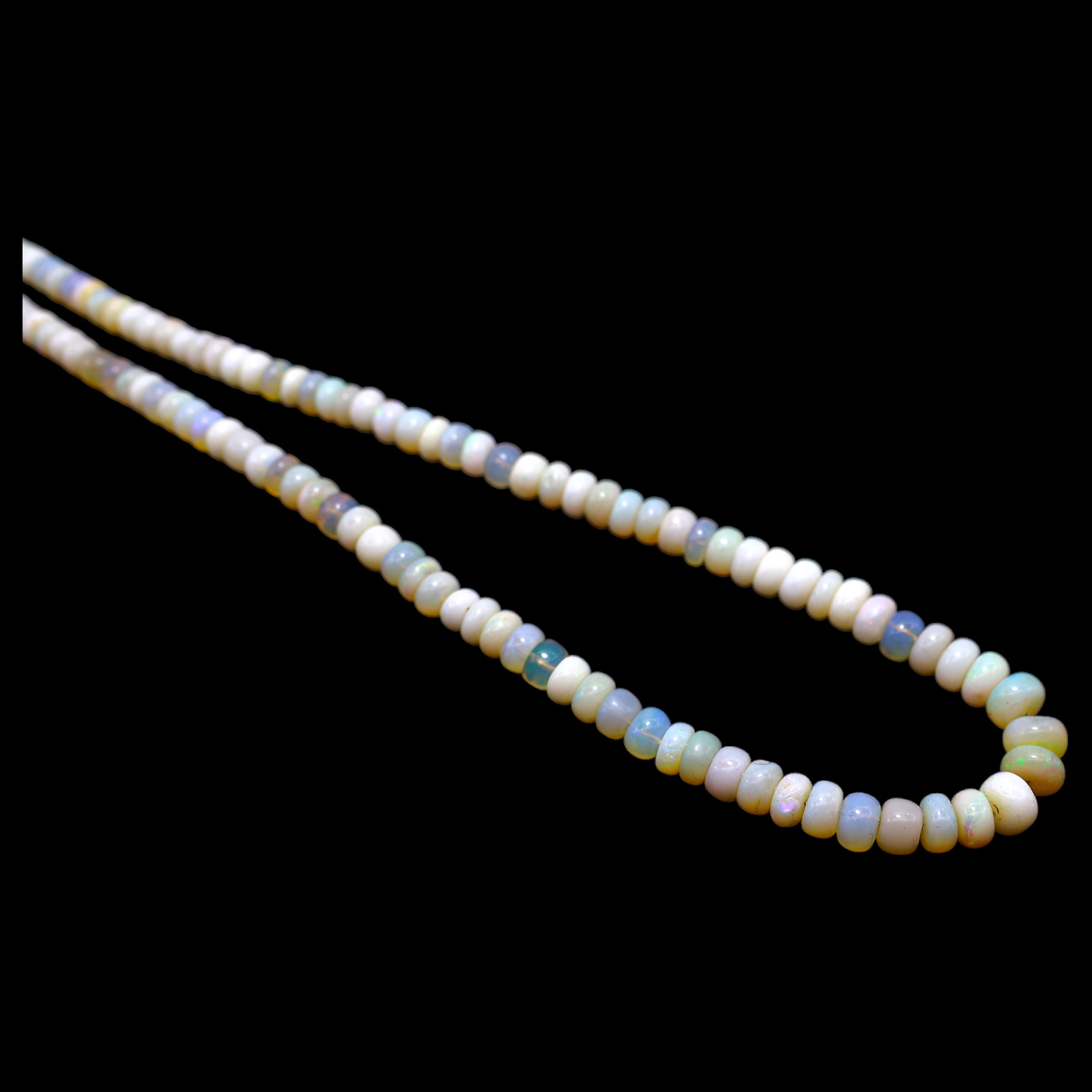 Rondelle Smooth 5X8 MM Fire Opal Beaded Not Applicable Sister New Boho Necklace