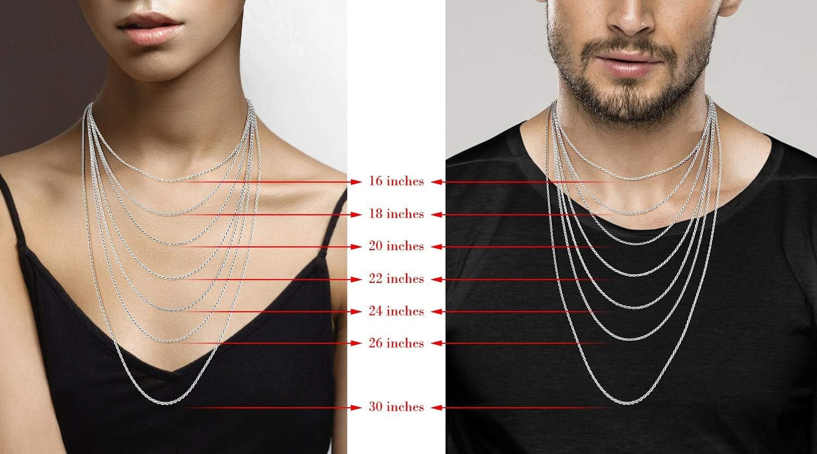 Sterling Silver Rope Chain Necklace Men Women 2mm 3mm Italian Made