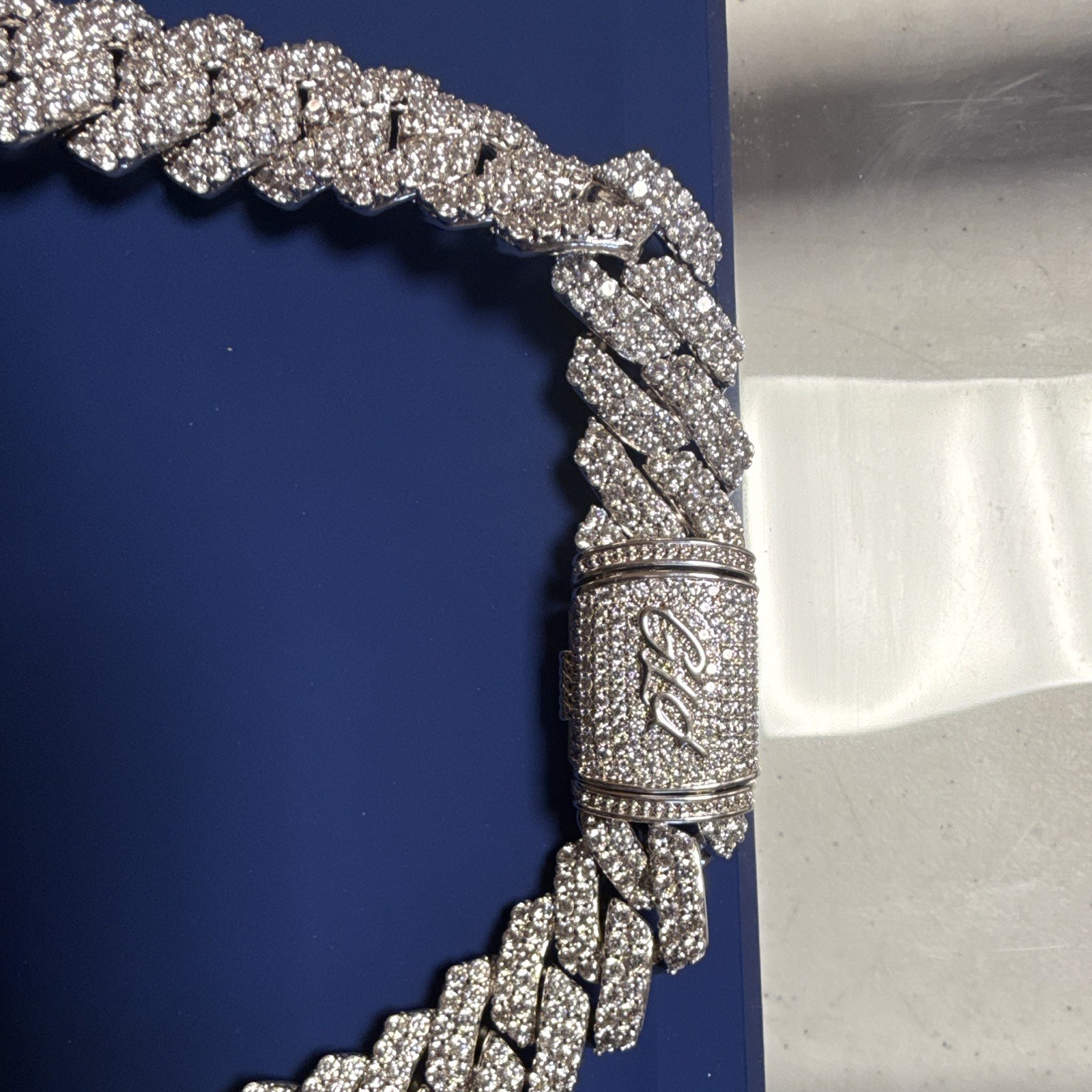 GLD x Bud Light NFL Men’s Cuban Link Chain Necklace Can Charm Pavé Signed