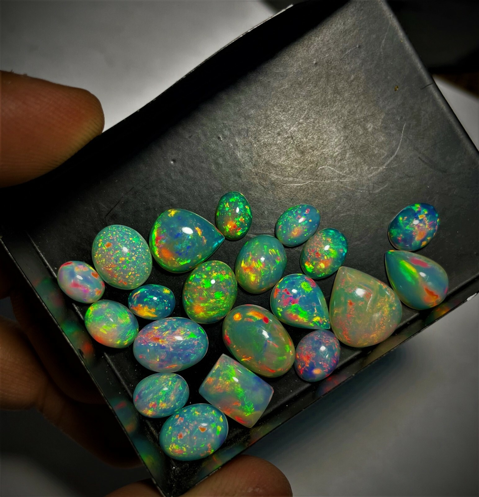 Opal cabochons Lot, AAA Top Grade Natural Opal cabochons, Ethiopian Opal cabs