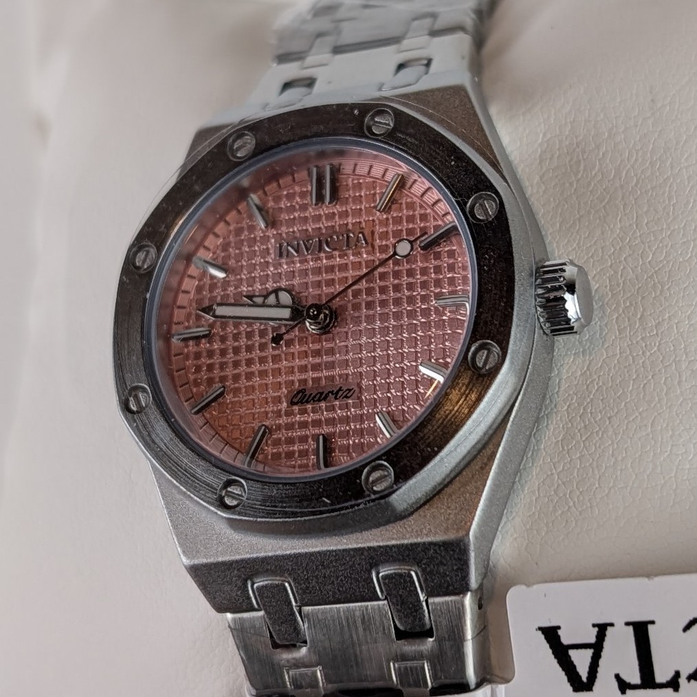 Invicta Celestial Women’s 30mm Watch Silver Tone Stainless Pink Dial NEW 69265