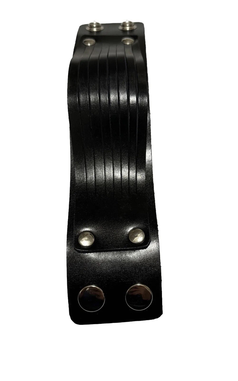 Genuine Leather Bracelet Unisex Wide Wrist Belt Wrap Cuff Wristband Black Brown
