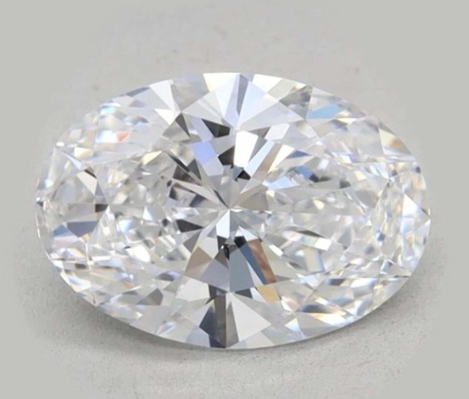 IGL Certified 4 Ct Oval Cut Lab Grown Diamond | D VVS1 CVD Loose Stone 5ARG