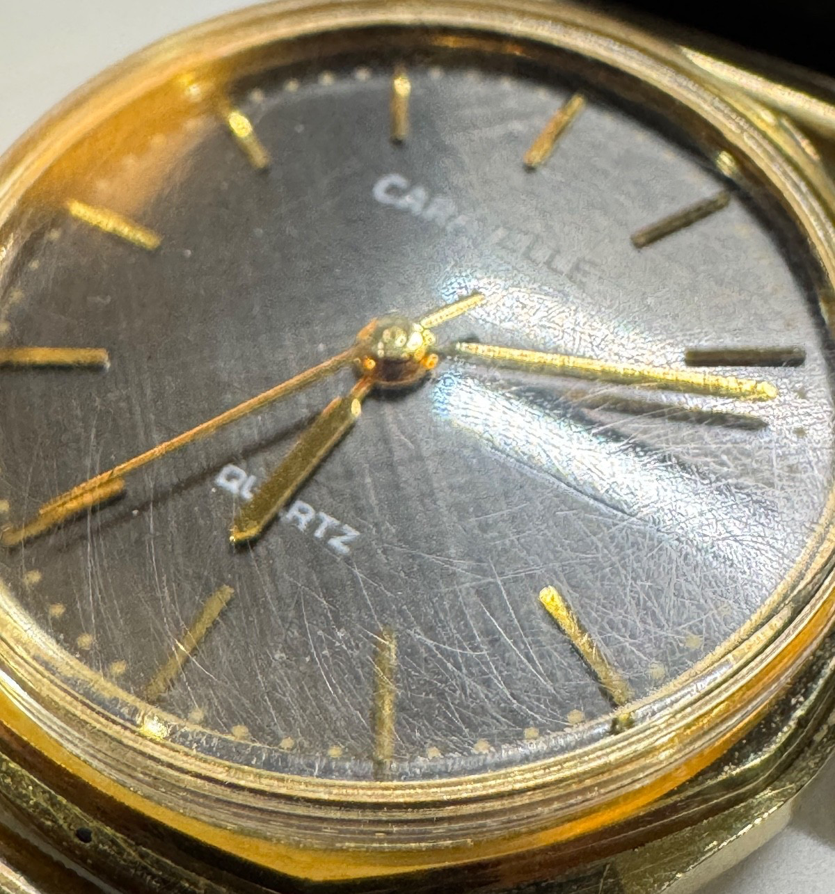 Vintage 1983 Caravelle (by Bulova) Day/Date Quartz Watch w/Box & Cushion – RUNS!