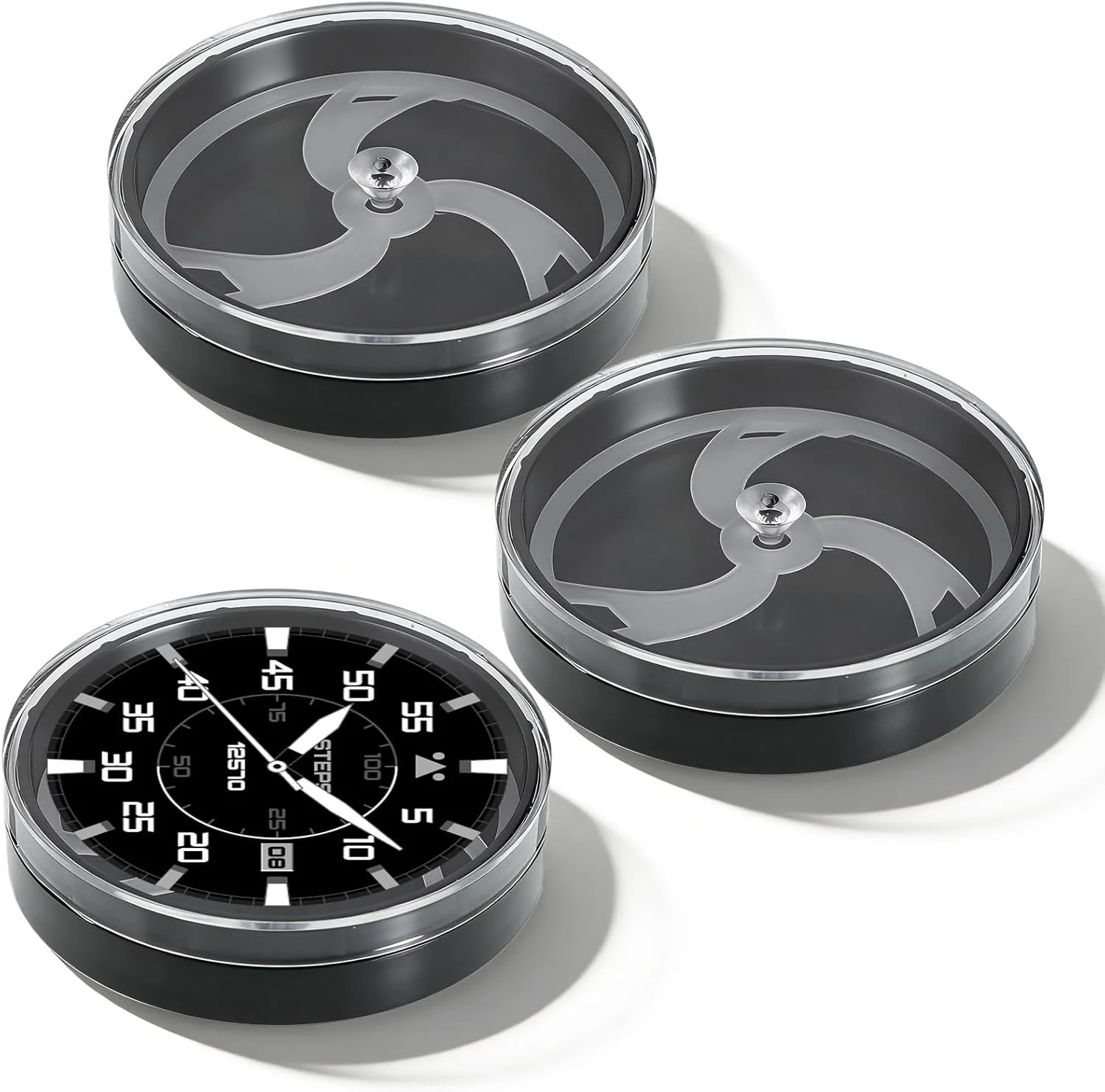 3 Pcs Watch Dial Holder Portable Movement Storage Box Dust-Proof Travel Tool