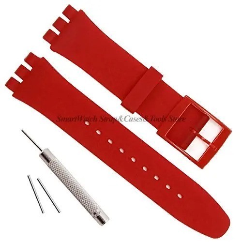 Wrist Watch Band Strap For Swatch 16mm 17mm 19mm 20mm Rubber Silicone Watchband