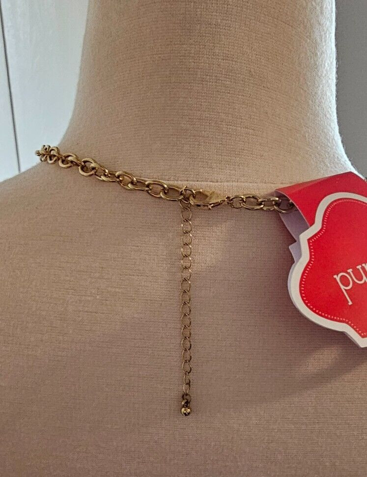 Women’s Gold Tone Christmas Necklace 12 Days Of Christmas Charms 30 Inch