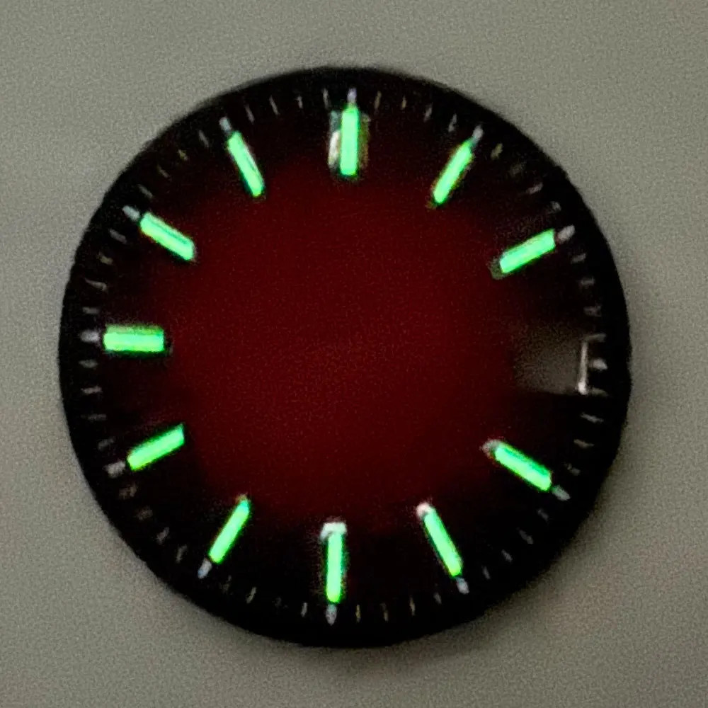Tandorio 29mm No logo Watch Mod Dial For NH35 NH38 PT5000 Luminous Vintage Dial