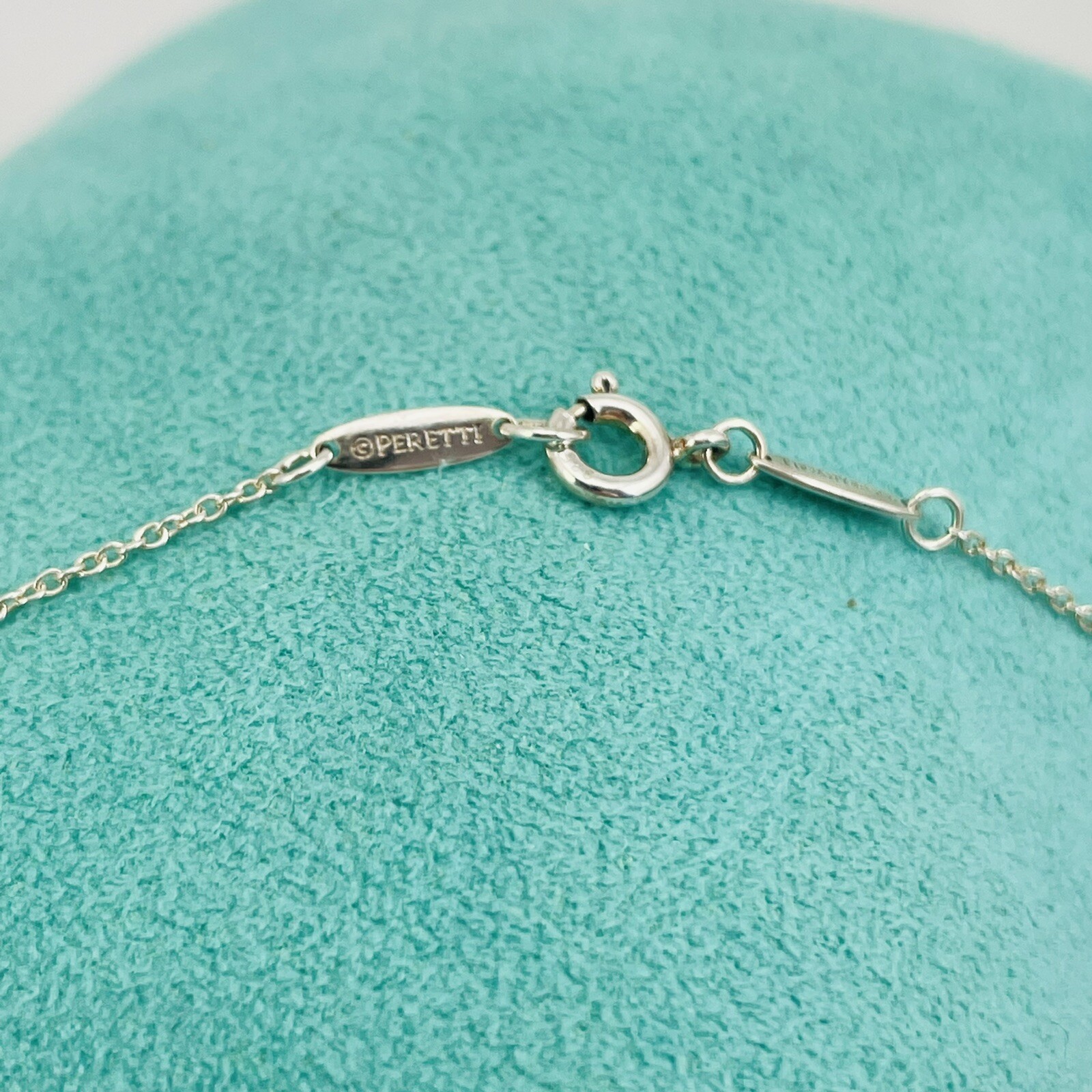 16″ Tiffany & Co Elsa Peretti Chain Necklace 1mm in Sterling Silver