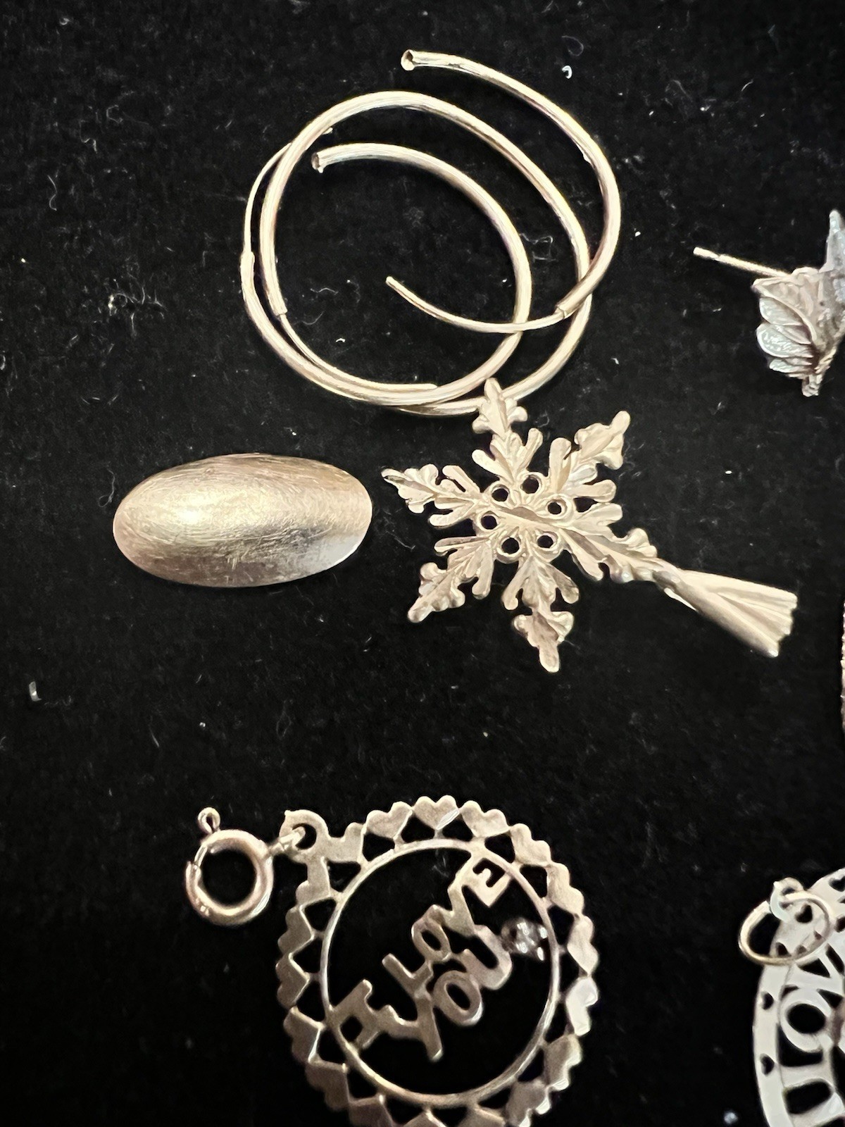 Mixed 14k gold FineJewelry: 9pc Charms, Pendants & Earrings see description