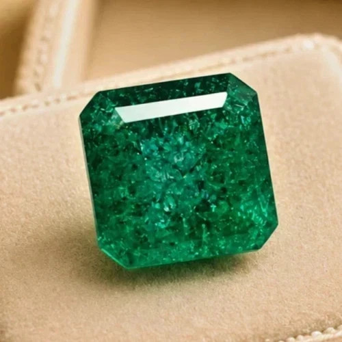 Natural Exquisite 10.30 Ct Muzo Green Emerald Certified Asscher Loose Gemstone