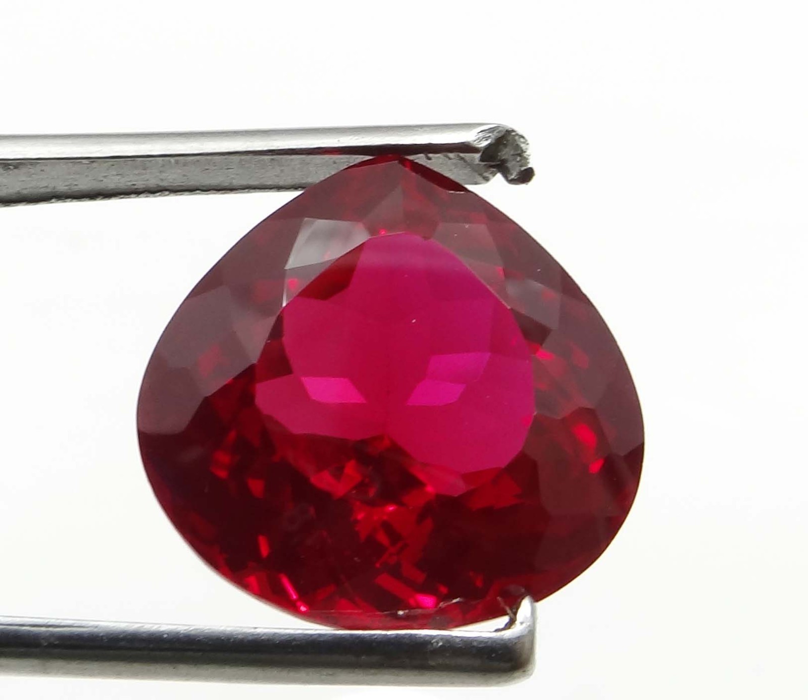NATURAL 19.04 CTS PIGEON BLOOD RED RUBY pear GEMSTONE CERTIFIED