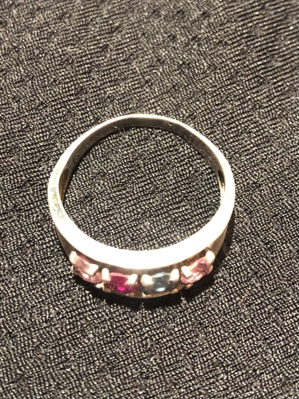 Vintage Birthstone Ring Set in Sterling size 8