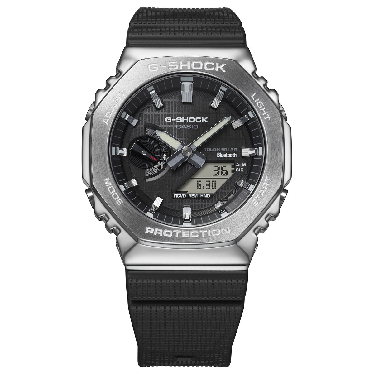 G SHOCK GBM 2100 1AJF Bluetooth Equipped Tough Solar With Tag Low Metal Covered