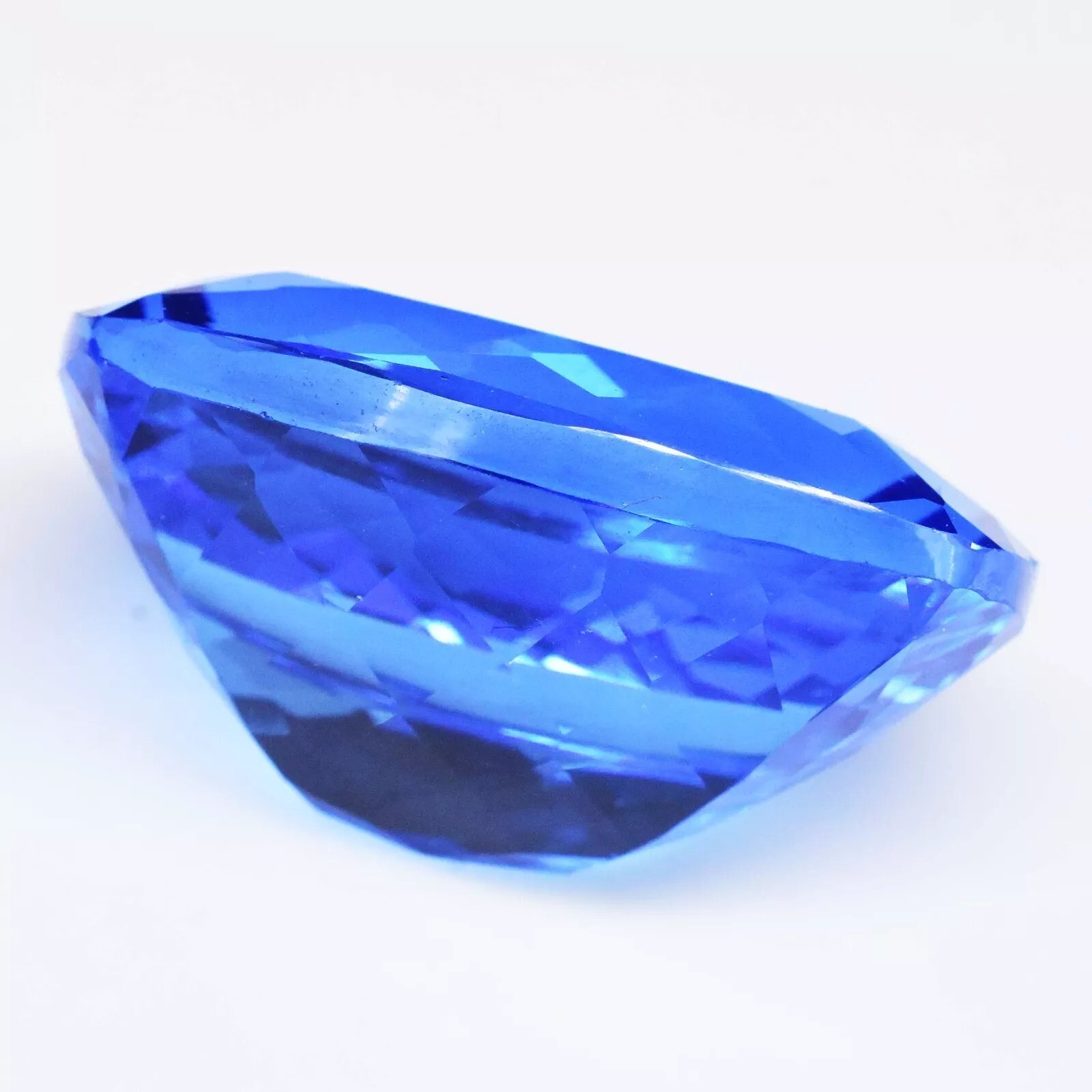Cushion Cut Stunning Natural Blue Sapphire 100+ Ct Cambodian Certified Gemstone