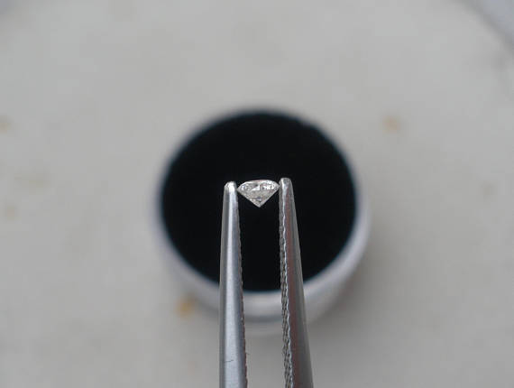 3.5mm White Natural Diamond Loose Faceted Round VS2 Clarity