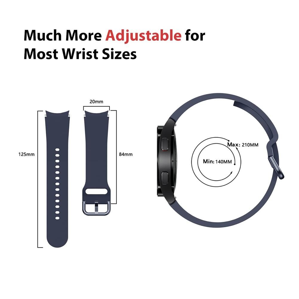 New Silicone Watch Band Strap For Samsung Galaxy Watch 4 5 6 7 40/44/43/47mm