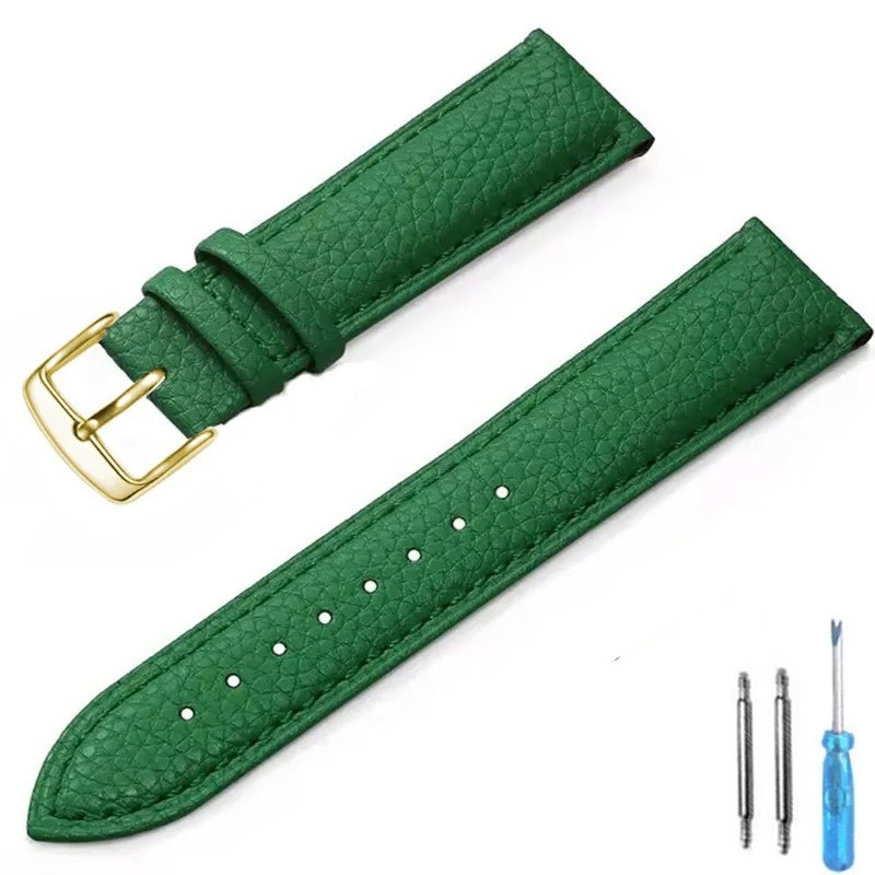 Genuine Leather Watch Band 12mm 14mm 16mm 18mm 20mm 22mm Watch Strap for Man Wom