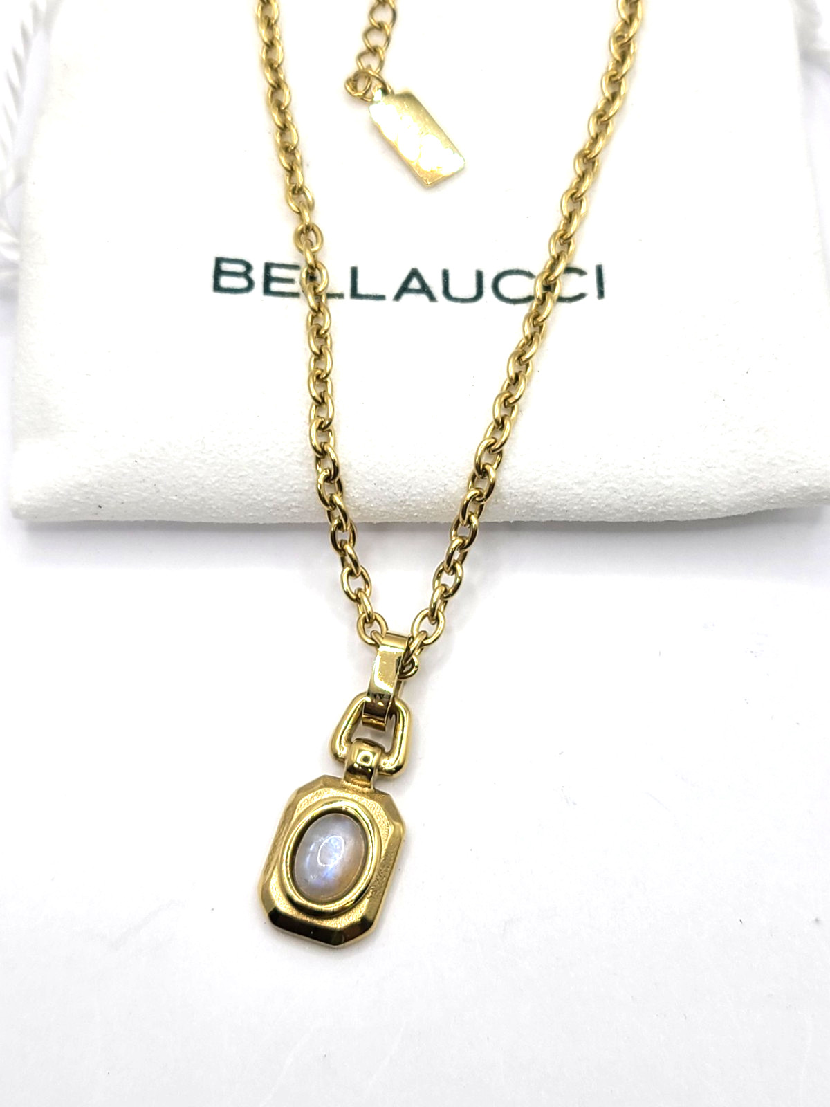 Bellaucci Intuition Moonstone 14k Gold 316L Steel 40 – 45cm Adjustable