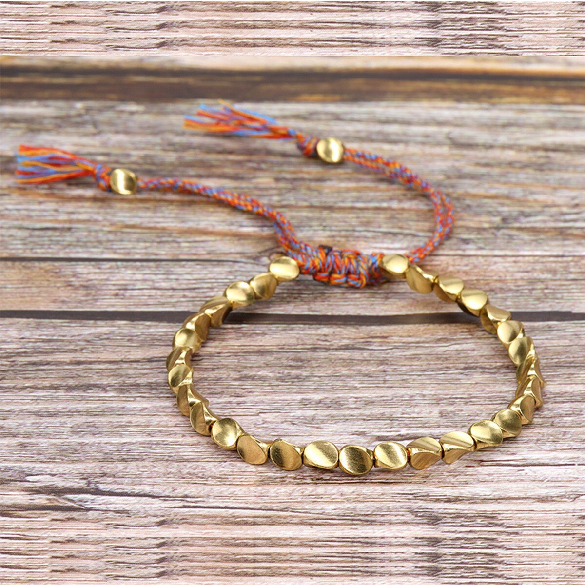 Tibetan Copper Bead Bracelet for Good Luck and Wealth – Healing Bracelets Gift