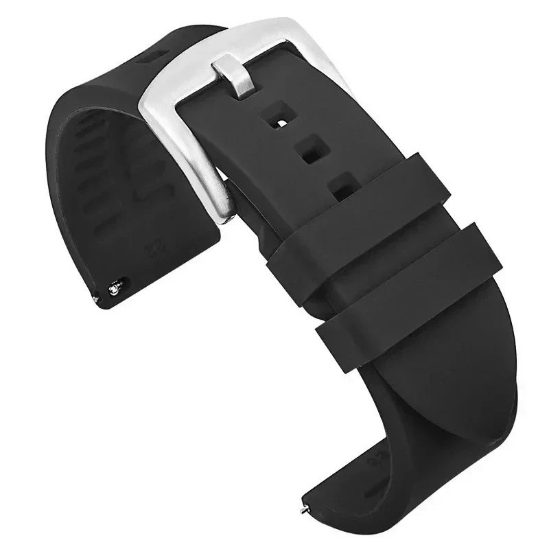 18mm 20mm 22mm Soft Silicone Watch Band Divers Replacement Strap Quick Release