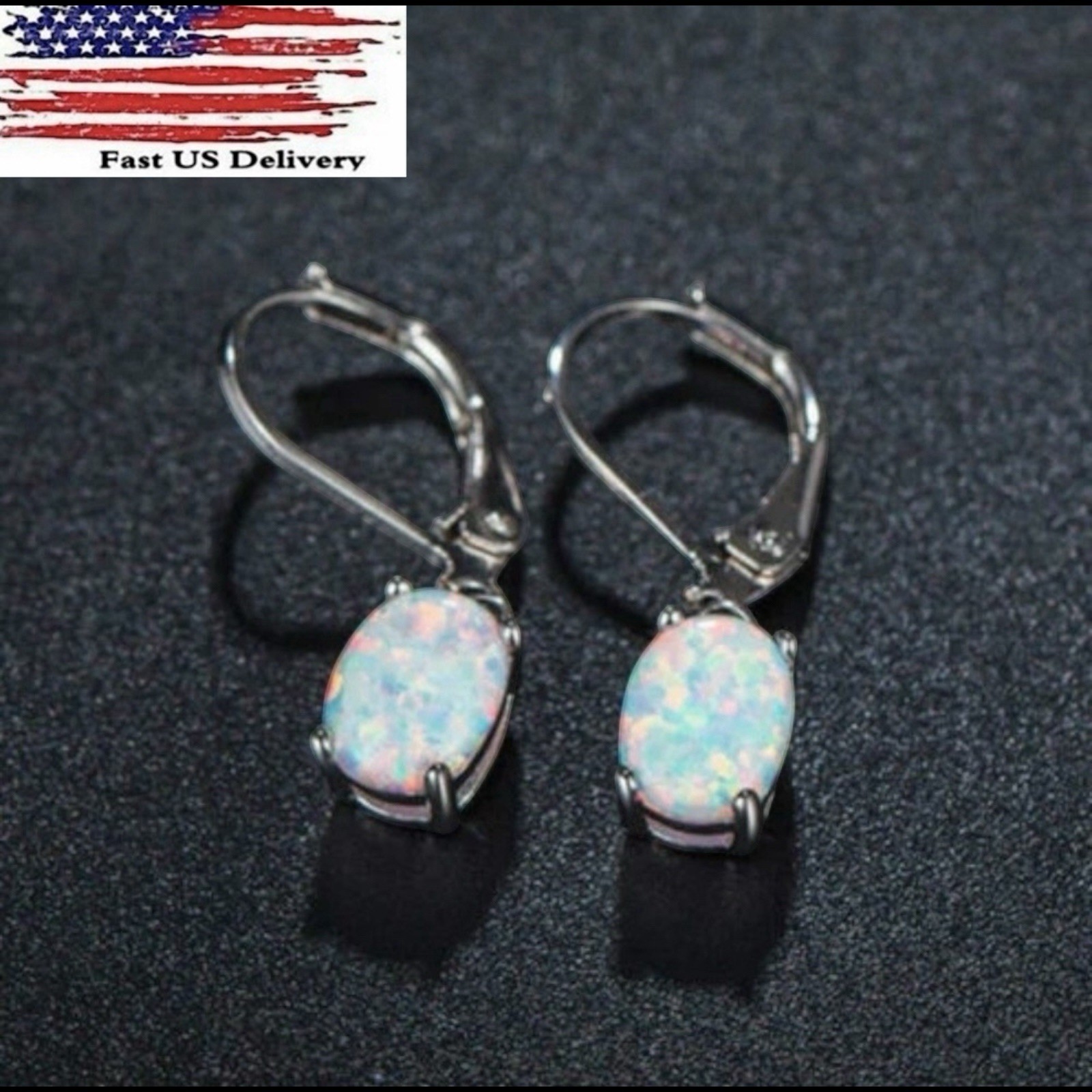 Fashion 925 Silver Dangle Drop Earrings Hook Women Turquoise Jewelry Ear GiftsA3