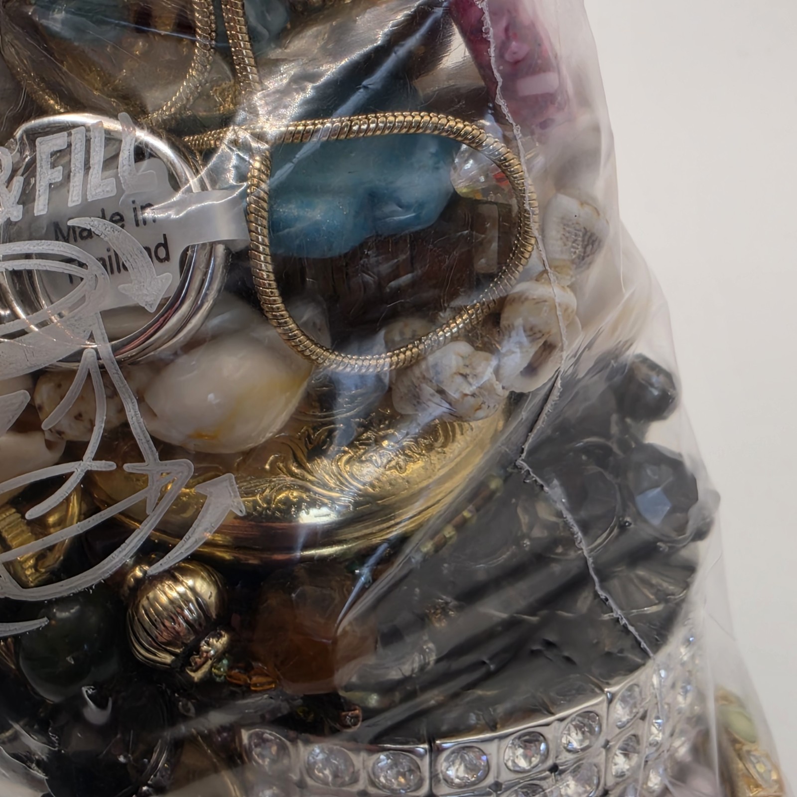 Bag Old Unsearched Jewelry Lot Vintage Estate Find Junk Drawer Aprox 4lbs