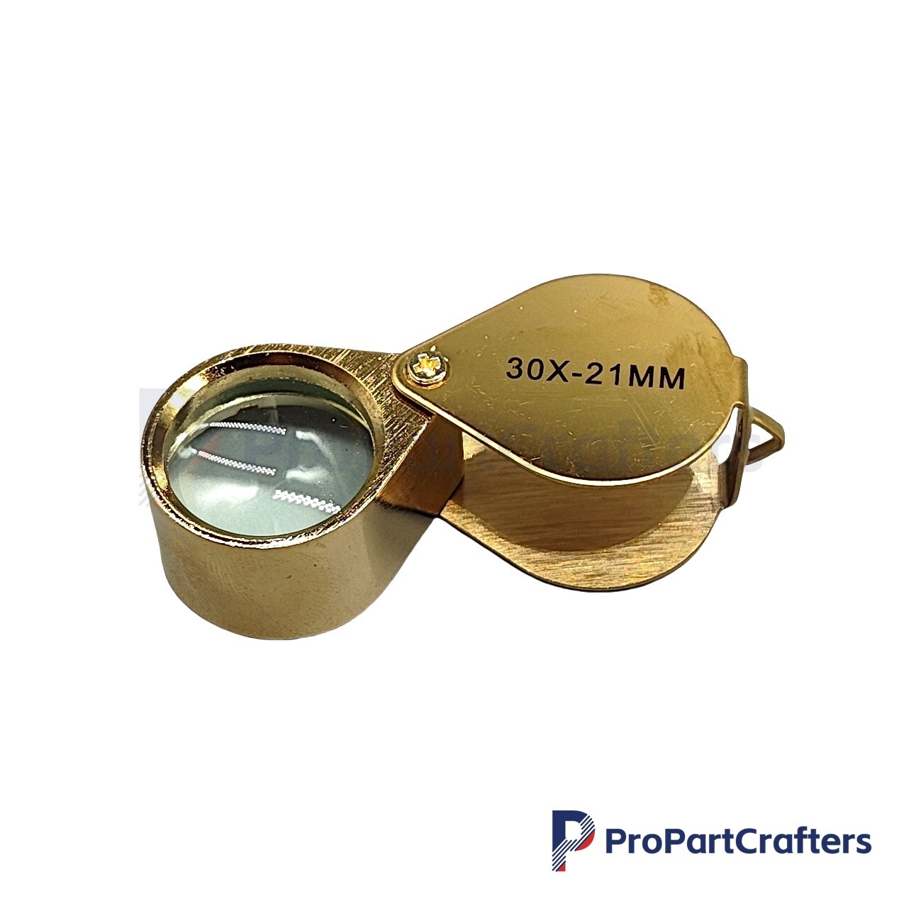30X Jewelers Loupe Pocket Magnifying Glass Jewelry Eye Loop Coin Magnifier