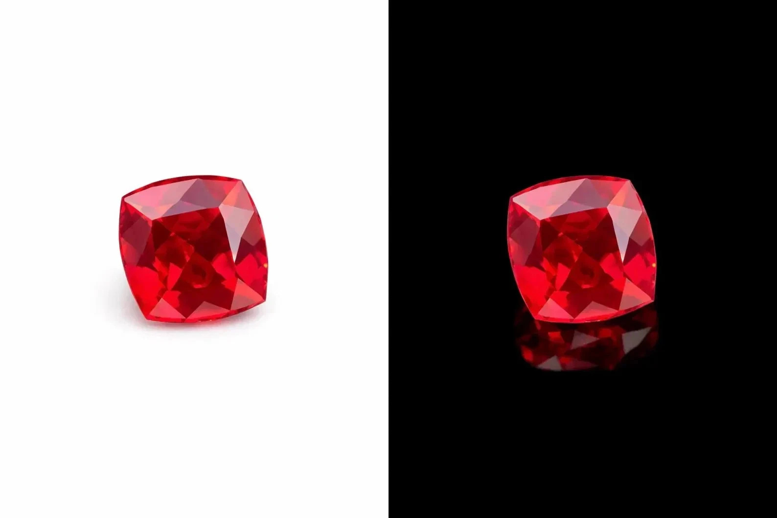 GIE Certified Flawless Natural Red Ruby 9.56 Ct Cushion Cut Loose MR Gemstone A+