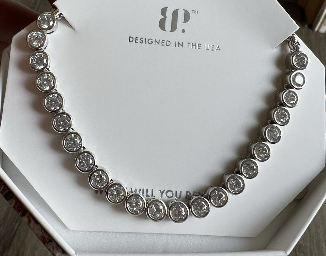 Bomb Party April 2025 necklace cz rhodium Yes, She’s Yours NK36920