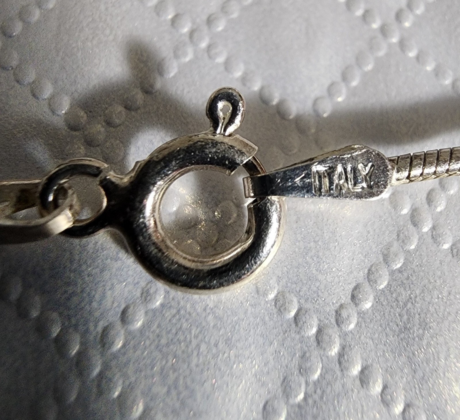 Vintage Italian FAS Solid 925 Silver Choker • 40 cm • Excellent Condition