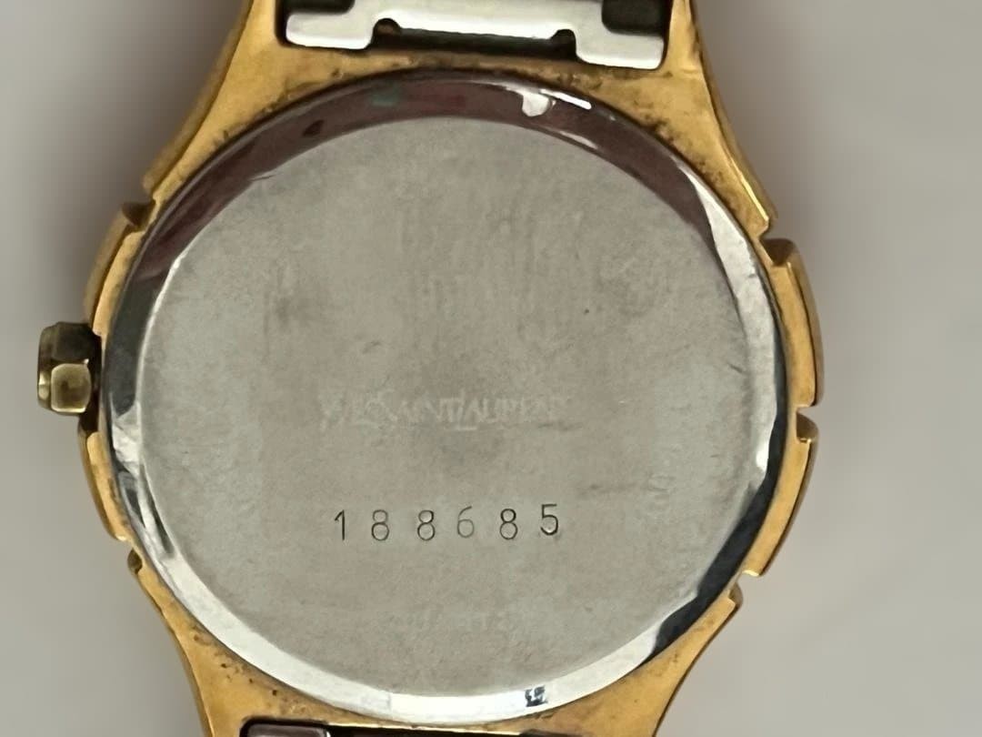 Yves Saint Laurent YSL Round Border Gold Ladies’ Watch