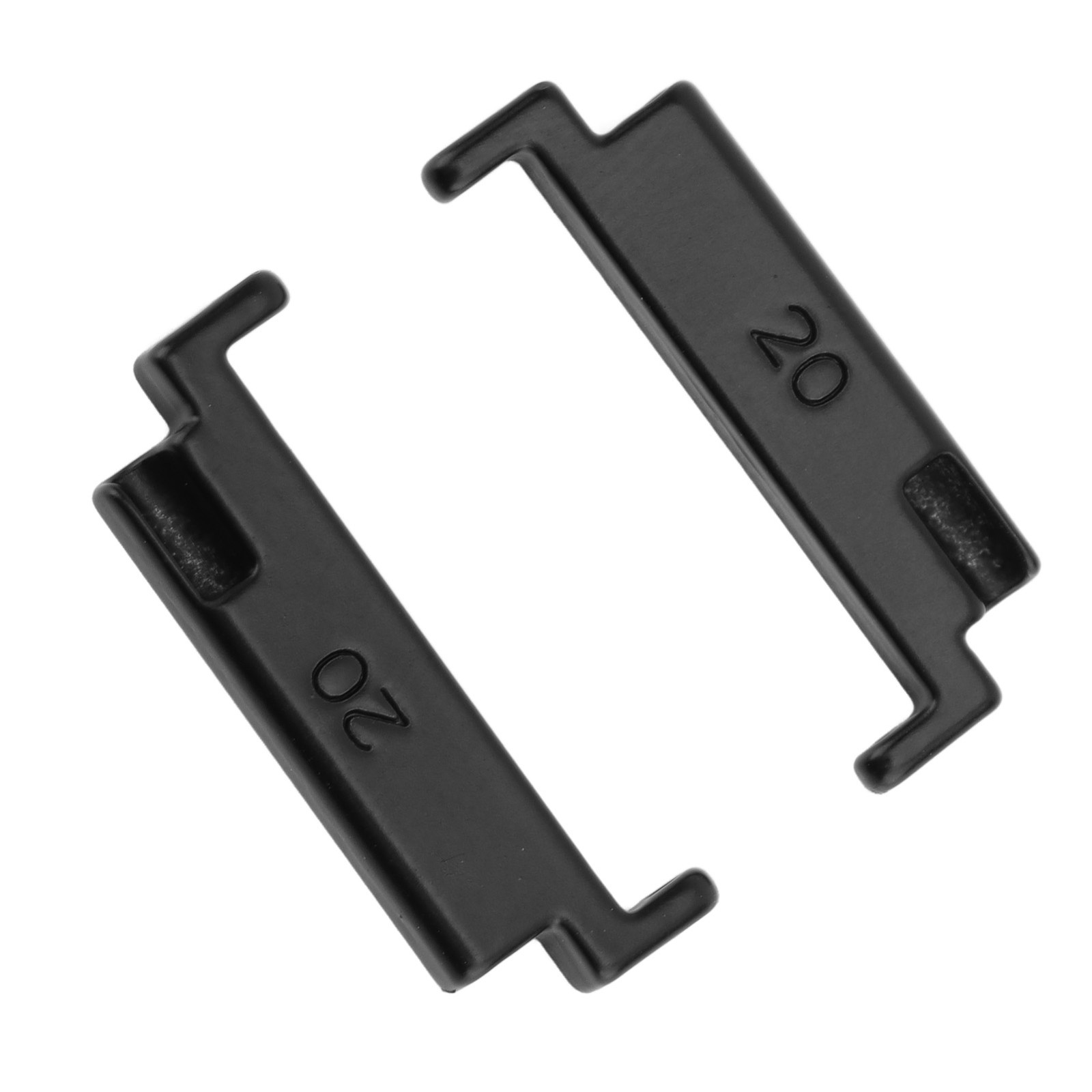Black A Pair 1 Pair Metal Watch Band Adapter 20 To 22mm Watch Strap Connect N