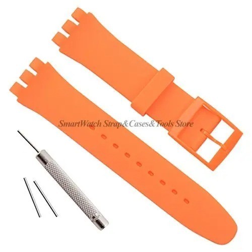 Wrist Watch Band Strap For Swatch 16mm 17mm 19mm 20mm Rubber Silicone Watchband