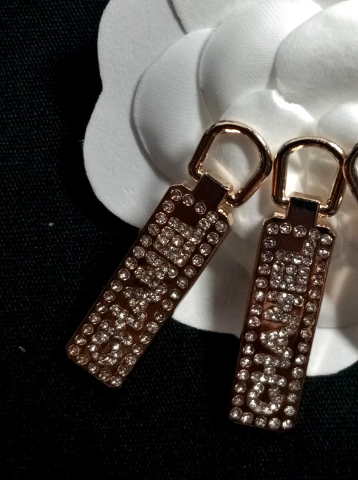 Lot Of 2 Designer Silver Tone & faux diamonds Pendants , zipper pull, charms